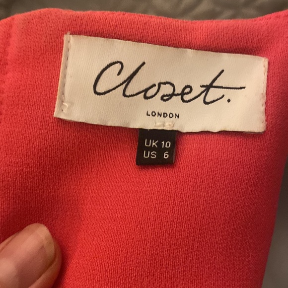 Beautiful hot pink with black lace dress - Picture 9 of 9